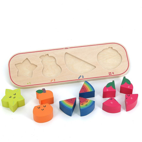Vilac Vkládací puzzle Učím se počítat ovoce ~ 4