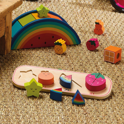 Vilac Vkládací puzzle Učím se počítat ovoce ~ 6