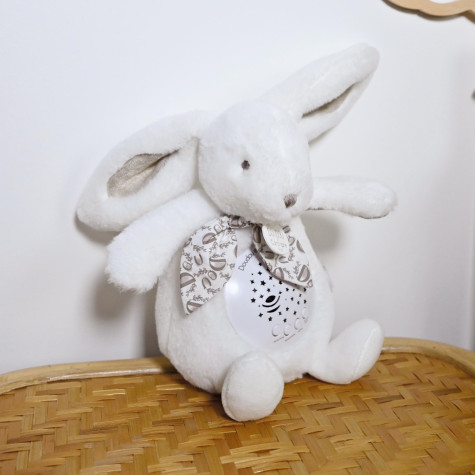 Doudou Hrací skříňka s projekcí Králíček bílý ~ 4