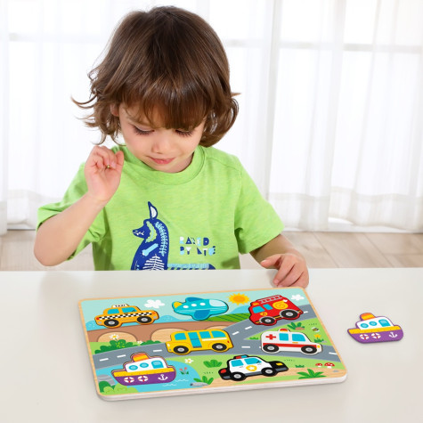 2Kids Toys Vkládací puzzle Doprava ~ 3