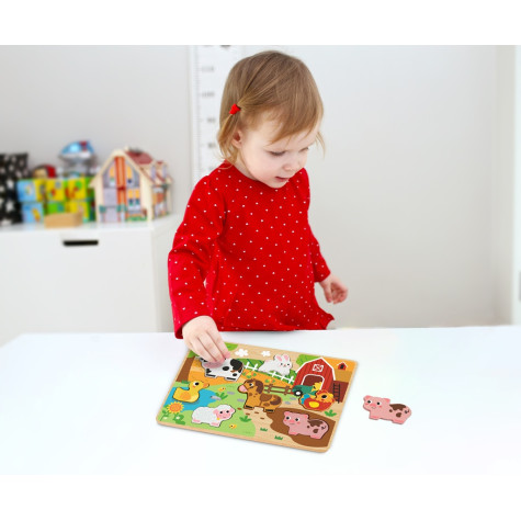 2Kids Toys Vkládací puzzle Farma ~ 3