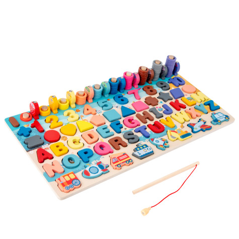 2Kids Toys Multifunkční deska vkládačka 6 v 1 ~ 2