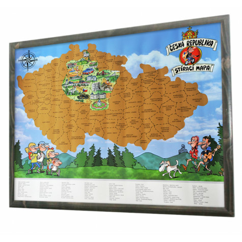 Stírací mapa Česká republika ~ 1
