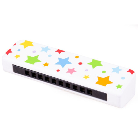 Bigjigs Toys Dřevěná harmonika hvězdičky 1 ks ~ 1