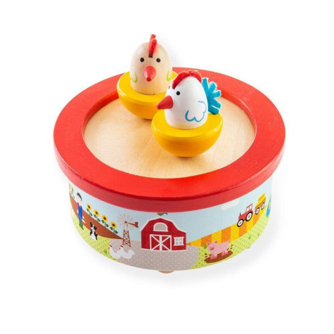 Bigjigs Toys Dřevěná hrací skříňka farma ~ 1