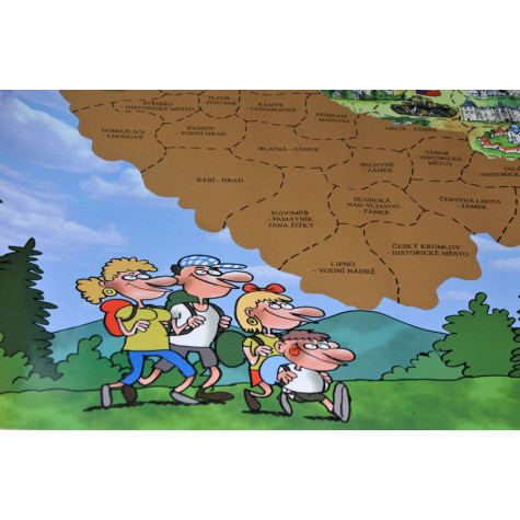 Stírací mapa Česká republika ~ 6