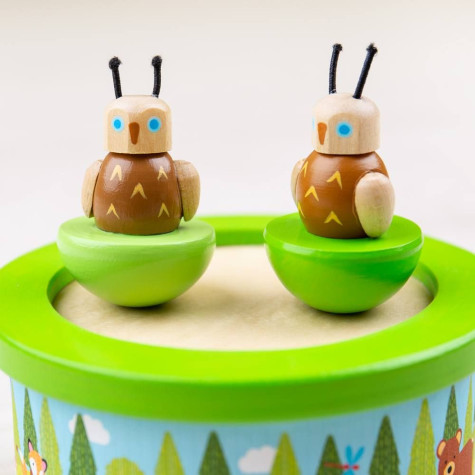 Bigjigs Toys Dřevěná hrací skříňka woodland ~ 2