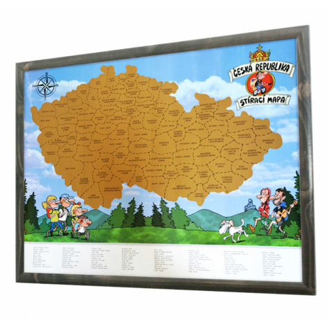 Stírací mapa Česká republika ~ 3