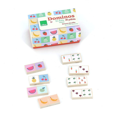 Vilac Dřevěné domino Ovoce a zelenina ~ 6