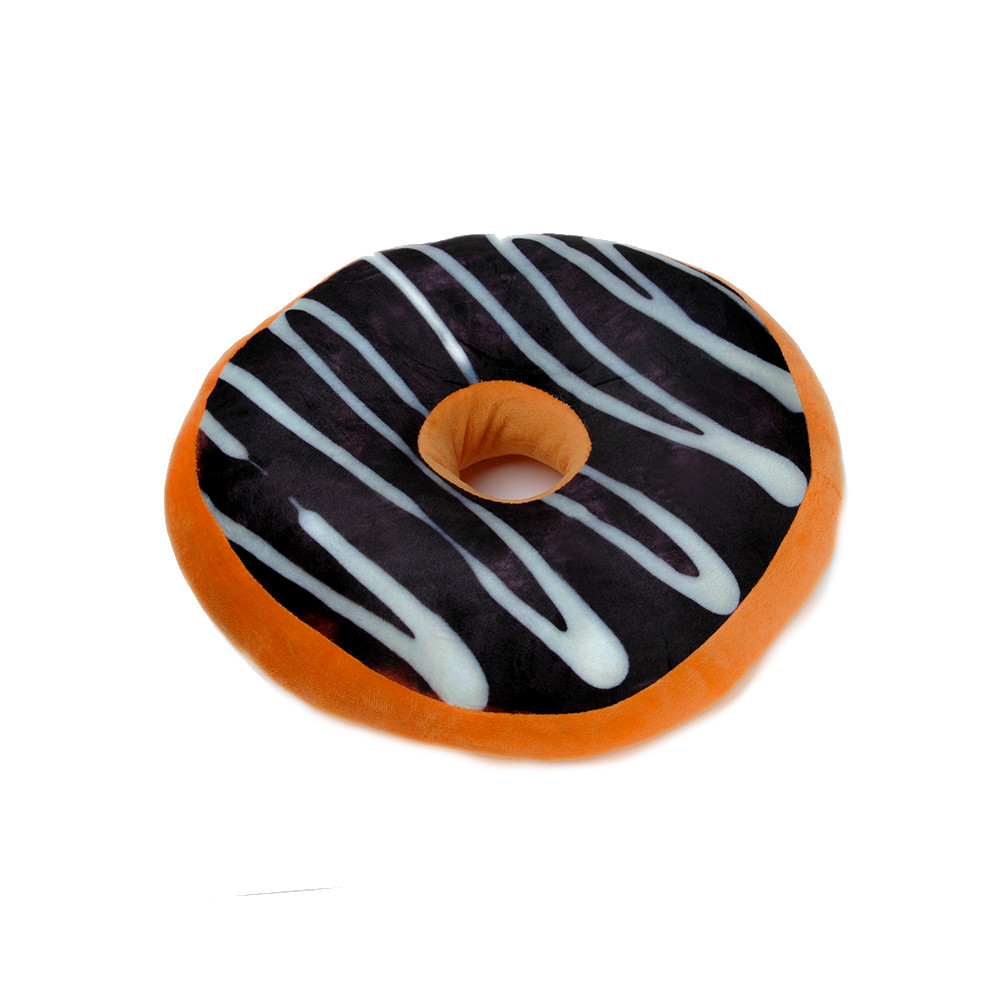 Polštář Donut - hnědý