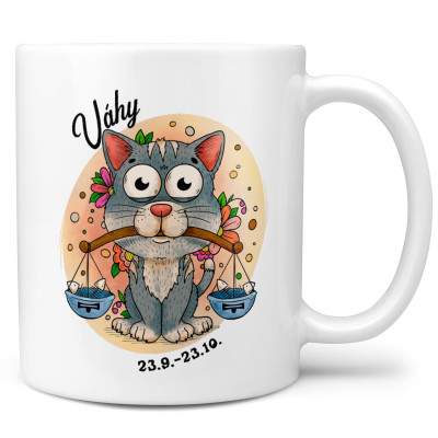Hrnek 330 ml Kočičí znamení - Váhy
