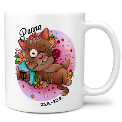 Hrnek 330 ml Kočičí znamení - Panna