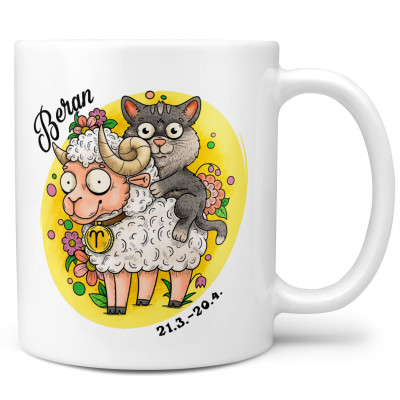 Hrnek 330 ml Kočičí znamení - Beran