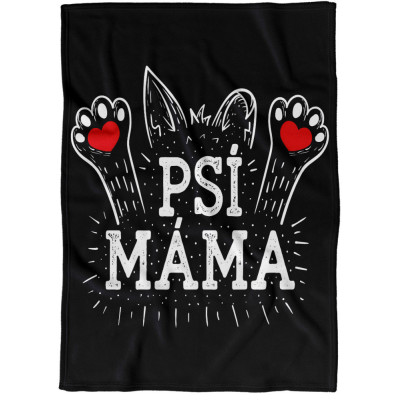 Deka 200 x 140 cm Psí máma - tlapky