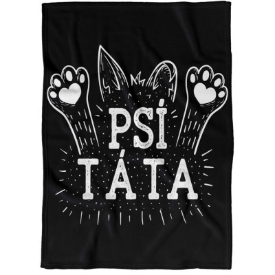 Deka 200 x 140 cm Psí táta - tlapky