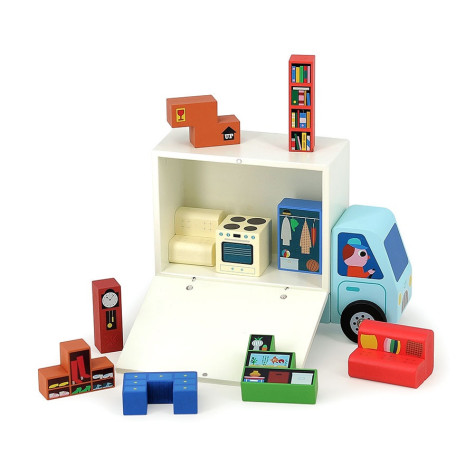 Vilac Dřevěná logická hra Nalož to správně! Stěhováci ~ 3