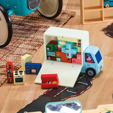 Vilac Dřevěná logická hra Nalož to správně! Stěhováci ~ 8