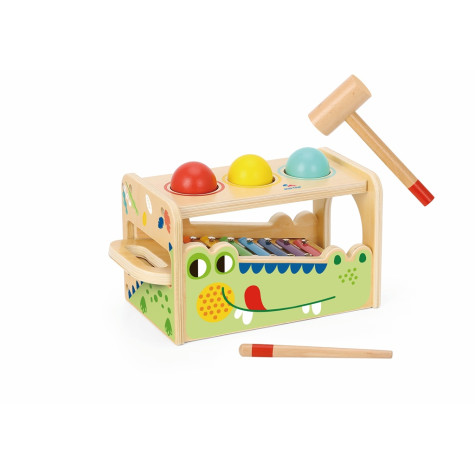 2Kids Toys Zatloukačka a xylofon Krokodýl ~ 2