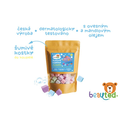 Teddies Beauted Šumivé kostky do koupele s probiotiky