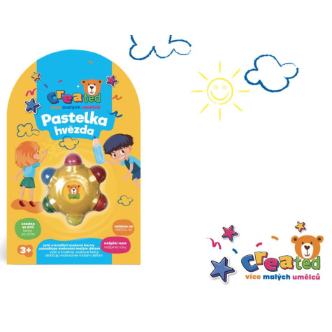 Teddies Created Pastelka hvězda voskovky ~ 1