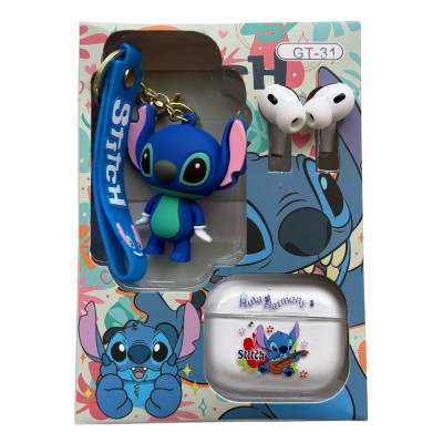 Bezdrátová sluchátka Stitch gumový přívěsek