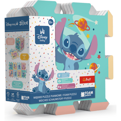 Trefl Pěnové puzzle Lilo & Stitch 32x32x1cm 8ks