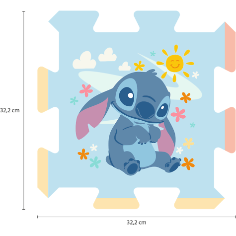 Trefl Pěnové puzzle Lilo & Stitch 32x32x1cm 8ks ~ 4