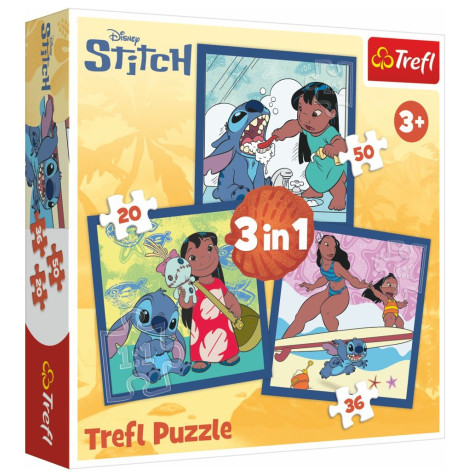 TREFL Puzzle Čas se Stitchem 3v1 (20,36,50 dílků) ~ 1