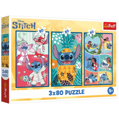 TREFL Puzzle Lilo & Stitch: Svět Stitche 3x80 dílků