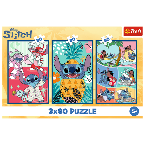 TREFL Puzzle Lilo & Stitch: Svět Stitche 3x80 dílků ~ 2