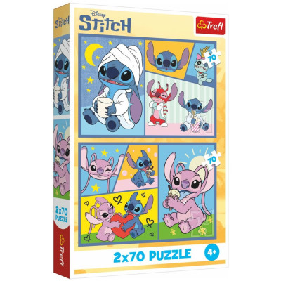 TREFL Puzzle Lilo & Stitch: Se Stitchem není nuda 2x70 dílků
