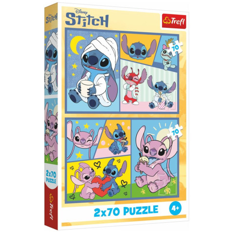 TREFL Puzzle Lilo & Stitch: Se Stitchem není nuda 2x70 dílků ~ 1