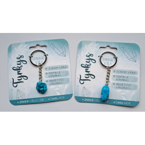 Nekupto Klíčenka s polodrahokamy Tyrkys ~ 3