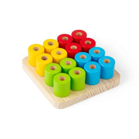 Bigjigs Toys Balanční válečky na podstavci ~ 5