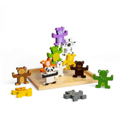 Bigjigs Toys Motorická balanční hra Divoká zvířata ~ 1