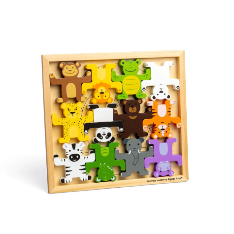 Bigjigs Toys Motorická balanční hra Divoká zvířata ~ 2