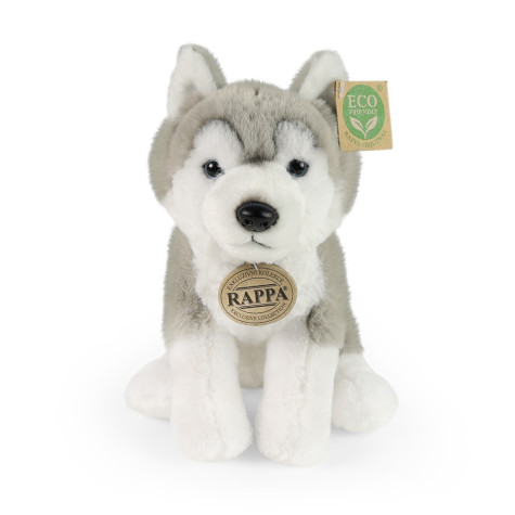 Rappa Plyšový pes husky sedící 23 cm SOFT COLLECTION, ECO-FRIENDLY ~ 1