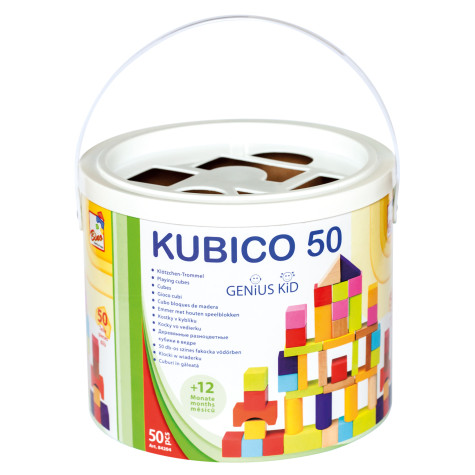 Bino Kostky v kyblíku 50 ks ~ 3