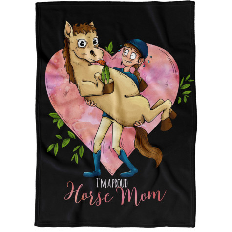 Deka 200 x 140 cm - Horse mom ~ 1