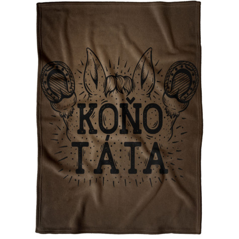 Deka 200 x 140 cm - Koňo - táta ~ 1