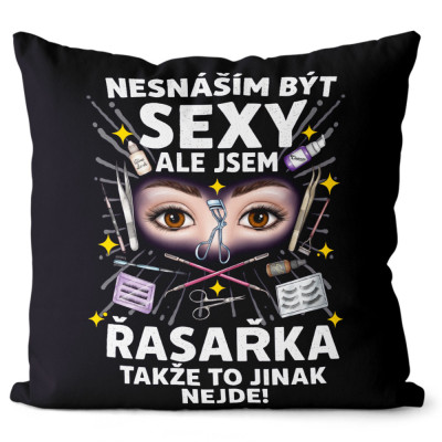 Polštář 40 x 40 cm - Sexy řasařka