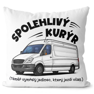 Polštář 40 x 40 cm - Spolehlivý kurýr