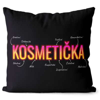 Polštář 40 x 40 cm - Kosmetička - vlastnosti