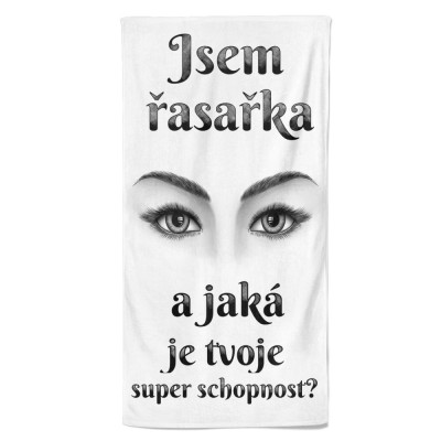 Osuška 140 x 70 cm - Řasařka - superschopnost