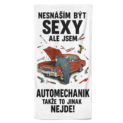 Osuška 140 x 70 cm - Sexy automechanik