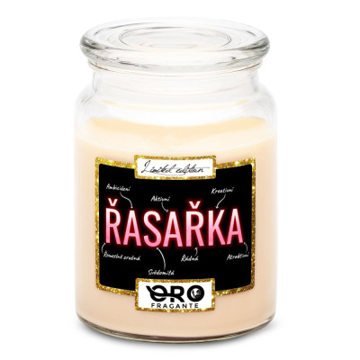 Svíčka ve skle 500 g - Řasařka - vlastnosti - vanilka