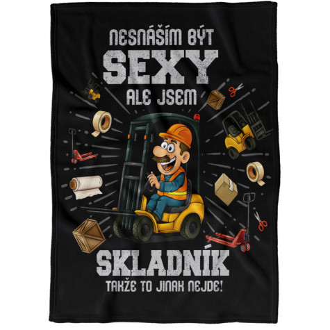 Deka 200 x 140 cm - Sexy skladník ~ 1
