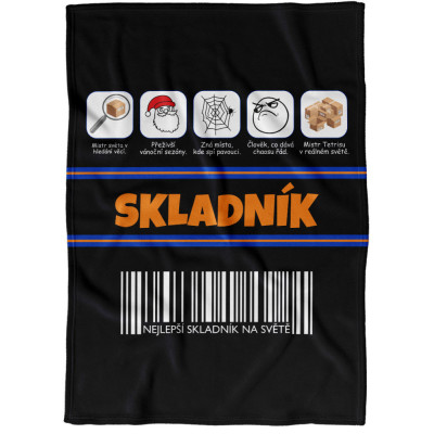 Deka 200 x 140 cm - Skladník 100%