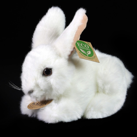 Rappa Plyšový králík bílý 18 cm ECO-FRIENDLY ~ 4