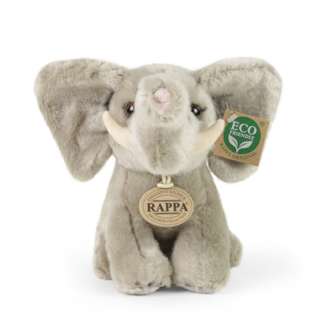 Rappa Plyšový slon sedící 18 cm  ECO-FRIENDLY ~ 2